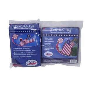 Olympus 3x5 & 4x6 American U.S. Flags SEALED